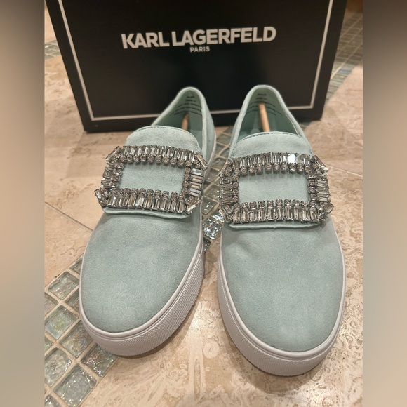 Karl Lagerfeld Kidsuede sneakers with Rhinestones - Picture 4 of 7
